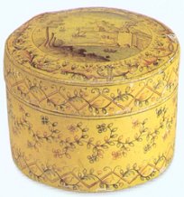 Boite bergamote ronde: ces boites trs clbres au XVIIIe sicle, servaient souvent de cadeaux galant, Grasse, France.