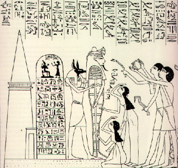 Cremonie d'ouverture de la bouche d'aprs le papyrus d'Hounefer.